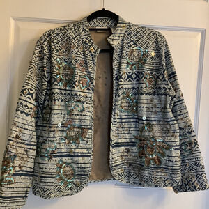 Women's Chicos Jacket, Size 2(12) , Blue